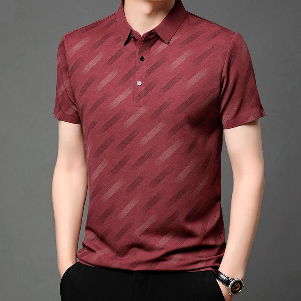 Kit 5 Camisas Masculina Ralp em Malha Seda Gelo e Poliéster