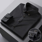 Camisa Social Slim  Seda Gelo