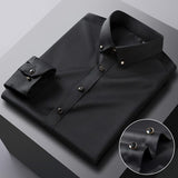 Camisa Social Slim  Seda Gelo