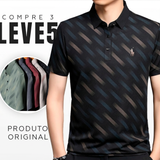 Kit 5 Camisas Masculina Ralp em Malha Seda Gelo e Poliéster